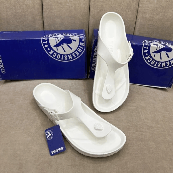 Bir__kenstock Gizeh Eva Black And White Sandals Men