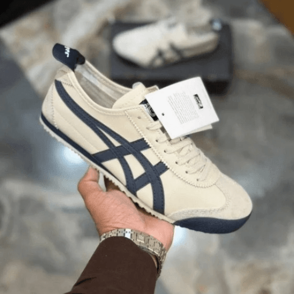 Oni Tiger Mexico 66 Cream Navy Sneakers