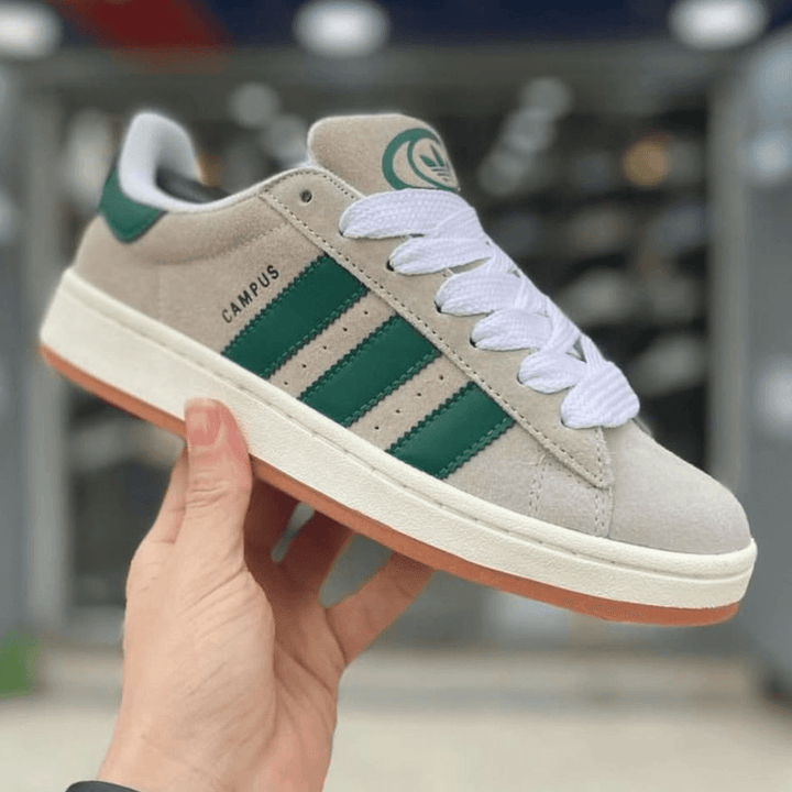 Adidas Campus 00s Crystal White Dark Green
