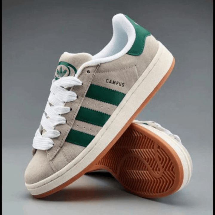 Adidas Campus 00s Crystal White Dark Green