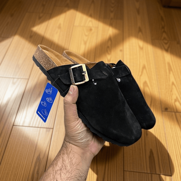 Bir__kenstock Boston Black Clogs Men