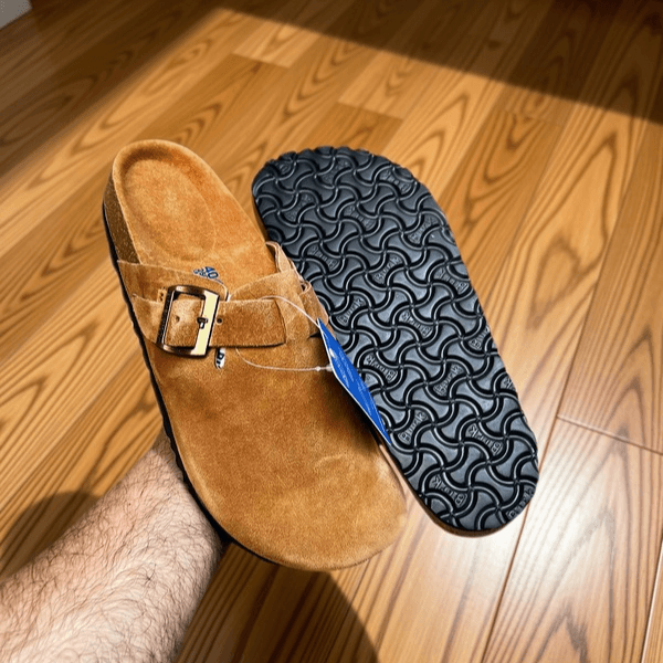 Bir__kenstock Boston Tan Clogs Men