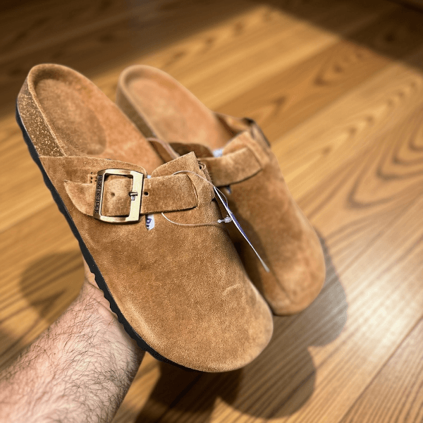 Bir__kenstock Boston Tan Clogs Men
