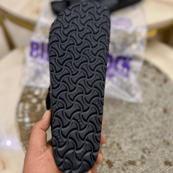Bir__kenstock Gizeh Eva Black And White Sandals Men