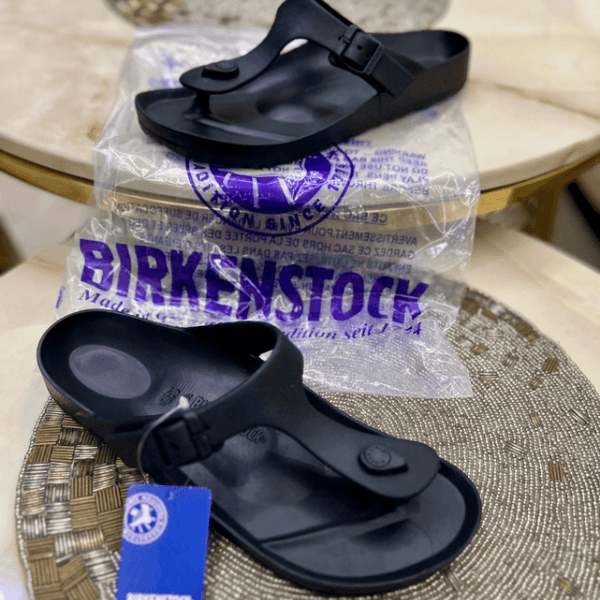 Bir__kenstock Gizeh Eva Black And White Sandals Men