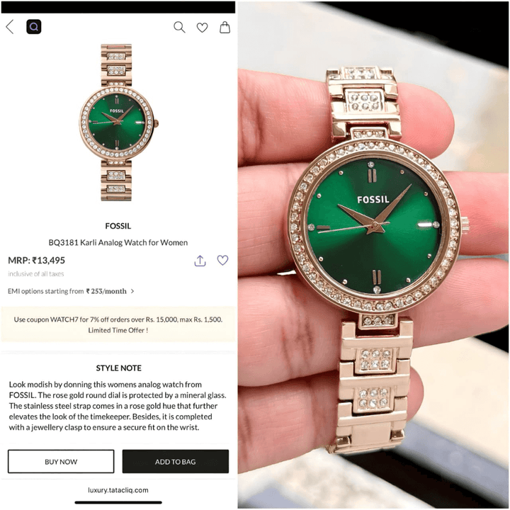 Fossil Karli BQ3337 Watch for Women  Timeless Elegance