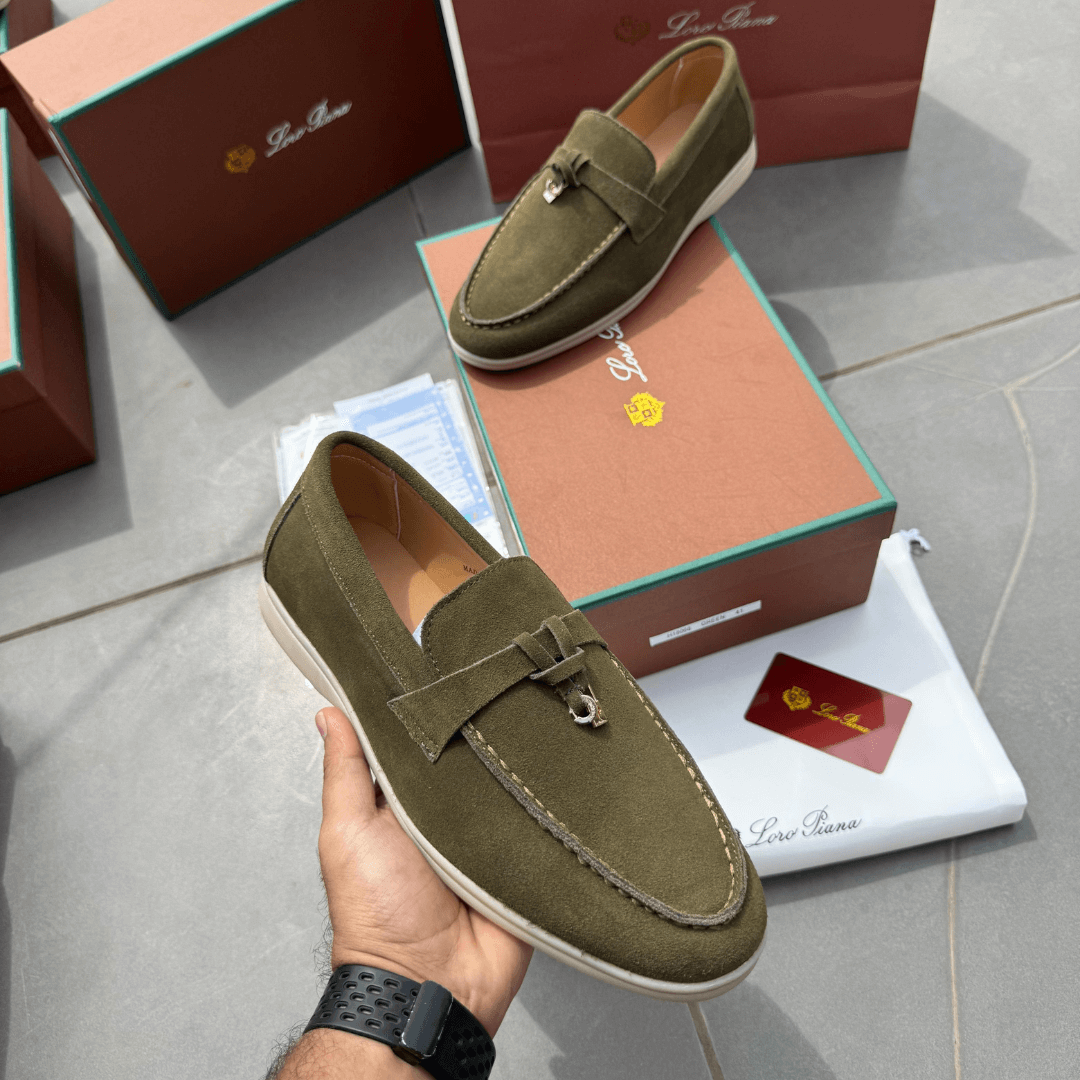 Loro Piano Premium Suede Loafers - Luxury Footwear