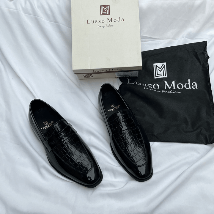 Lusso Moda Patent Moccasins Loafers - Ultimate Comfort