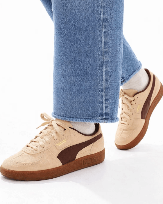 Men Pum Palermo Hairy Beige Brown Sneakers