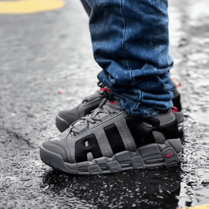 Nike Air More Uptempo Grey Black - Premium Sneakers