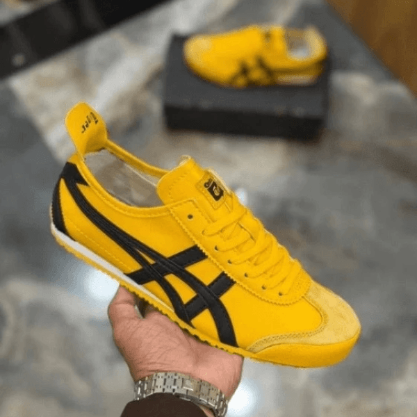 Oni Tiger Mexico 66 Yellow Black Sneakers
