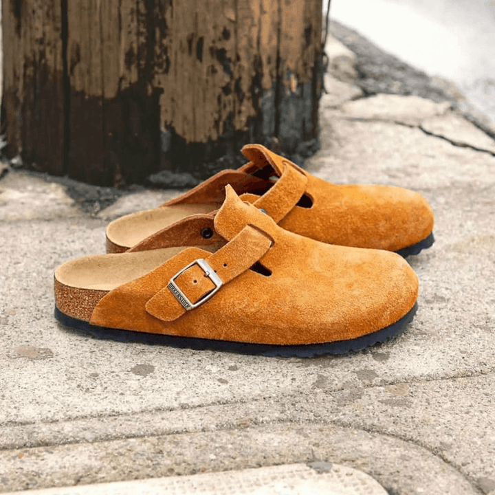 Birkenstock Boston Suede Clogs