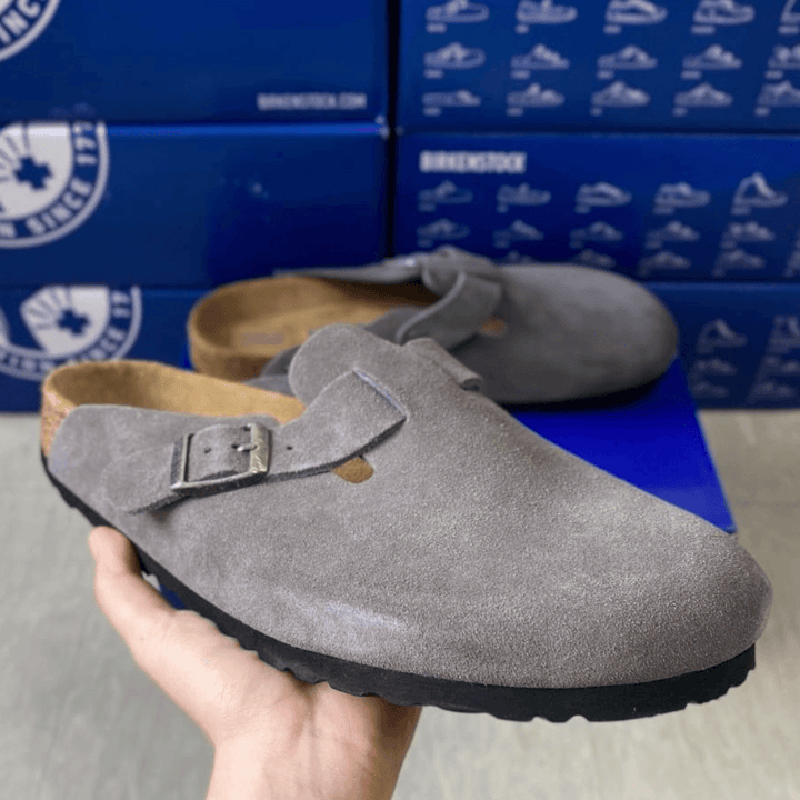 Birkenstock Boston Suede Clogs