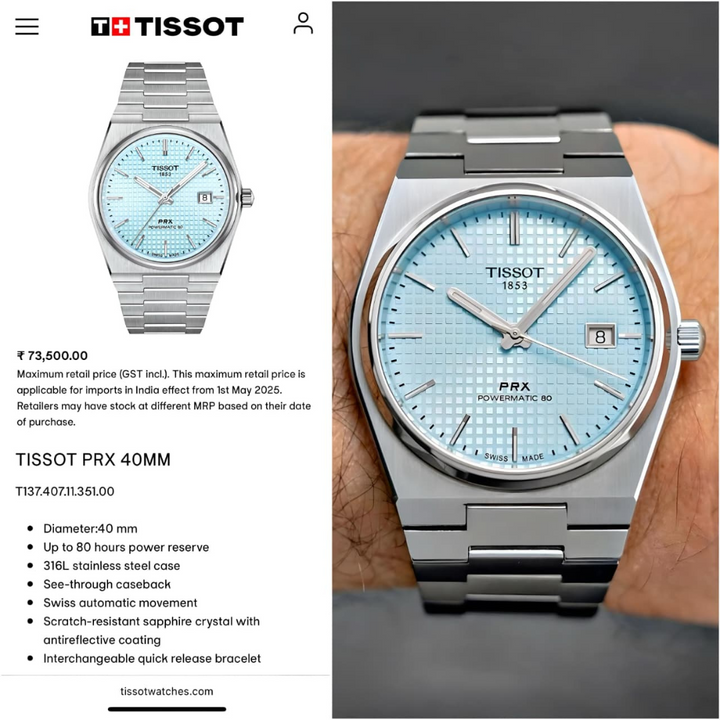 Tissot PRX Powermatic 80 Watc-h