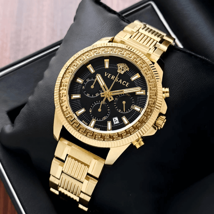 Versace Greca Chronograph Watch - Luxury Timepiece