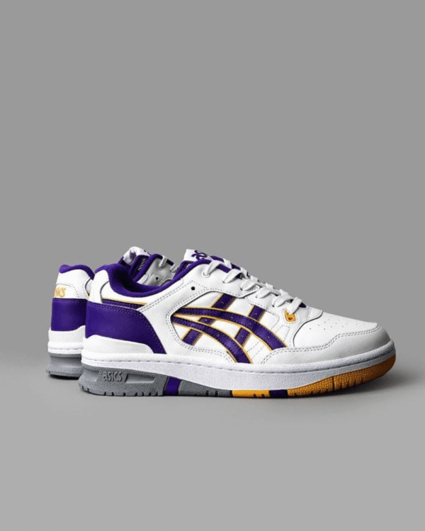 Shop Asics EX89 Lakers White Gentry Purple - 7A First Copy