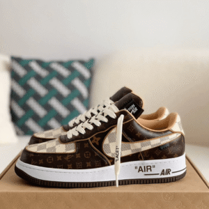 Louis Vuitton X Nike Air Force 1 by Virgil Abloh - First Copy