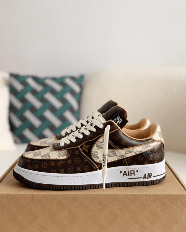 Louis Vuitton X Nike Air Force 1 by Virgil Abloh - First Copy