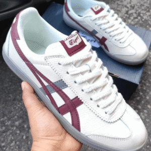 Shop Onitsuka Tiger Tokuten White Grey Burgundy | First Copy