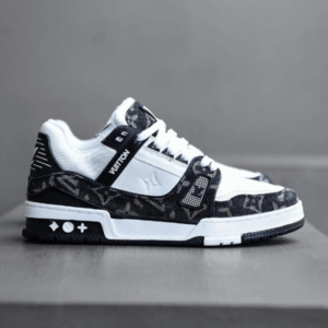 Exclusive Louis Vuitton LV Trainer White Black - First Copy