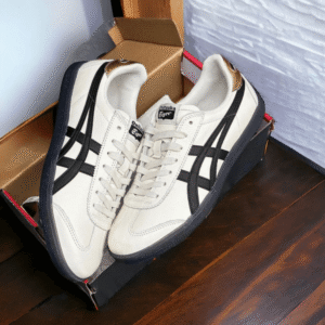 Onitsuka Tiger Tokuten White Black Gold - First Copy Replica