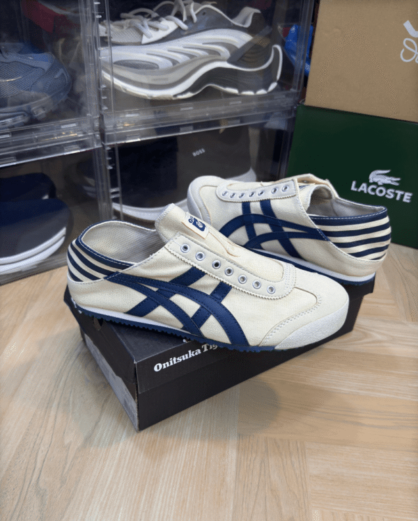 1st Copy Onitsuka Tiger Mexico 66 Paraty Slip-On | Creme Navy
