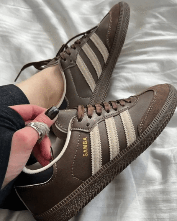 Shop Adidas Samba Dark Brown Beige Gum - 7A First Copy Shoes