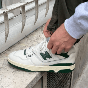 New Balance 550 White Green - Premium Sneakers - First Copy