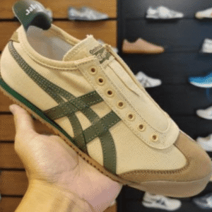 Onitsuka Tiger Mexico 66 Slip On Grass Green Shoes - First Copy