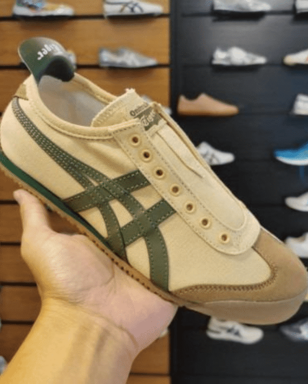Onitsuka Tiger Mexico 66 Slip On Grass Green Shoes - First Copy
