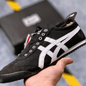 Shop Onitsuka Tiger Slip On Black White - 7A First Copy Shoes