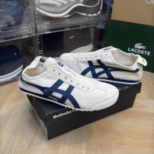 Onitsuka Tiger Slip On Cream Navy for Men & Women - First Copy