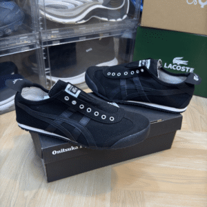 Onitsuka Tiger Slip On Triple Black for Men & Women - First Copy