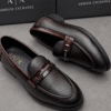 Armani Leather Loafers - First Copy