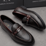 Armani Leather Loafers - First Copy