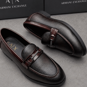 Armani Leather Loafers - First Copy