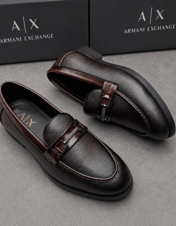 Armani Leather Loafers - First Copy