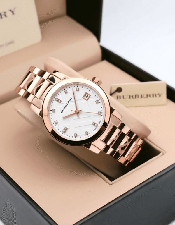Women Burberry Watch - First Copy