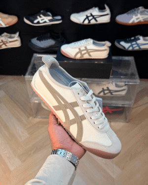 Onitsuka Tiger Mexico 66 Vintage Birch Beige Gum Suede Sneakers - First Copy