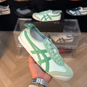 Men And Women Onitsuka Tiger Airy Green Mexico 66 Sneakers - First Copy
