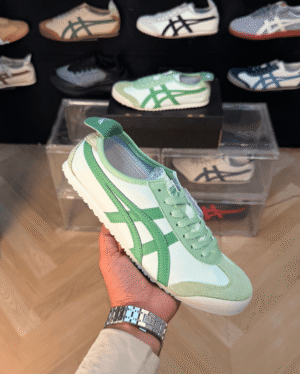 Men And Women Onitsuka Tiger Airy Green Mexico 66 Sneakers - First Copy