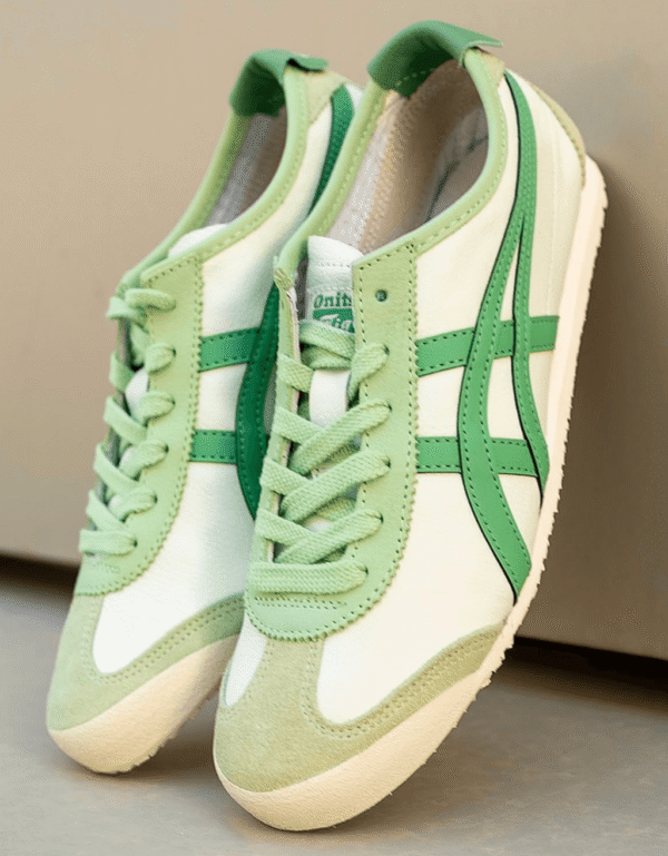 Men And Women Onitsuka Tiger Airy Green Mexico 66 Sneakers - First Copy