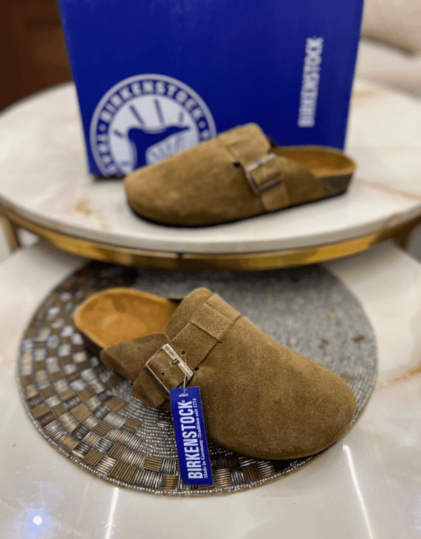 Birkenstock Boston Soft Footbed Suede Leather - First Copy