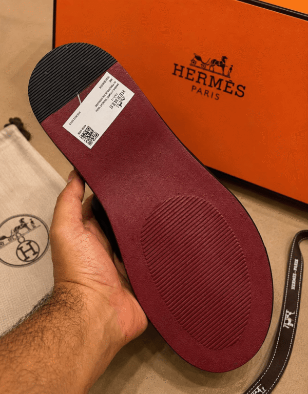 Hermès Men's Leather Sandals And Slides - First Copy