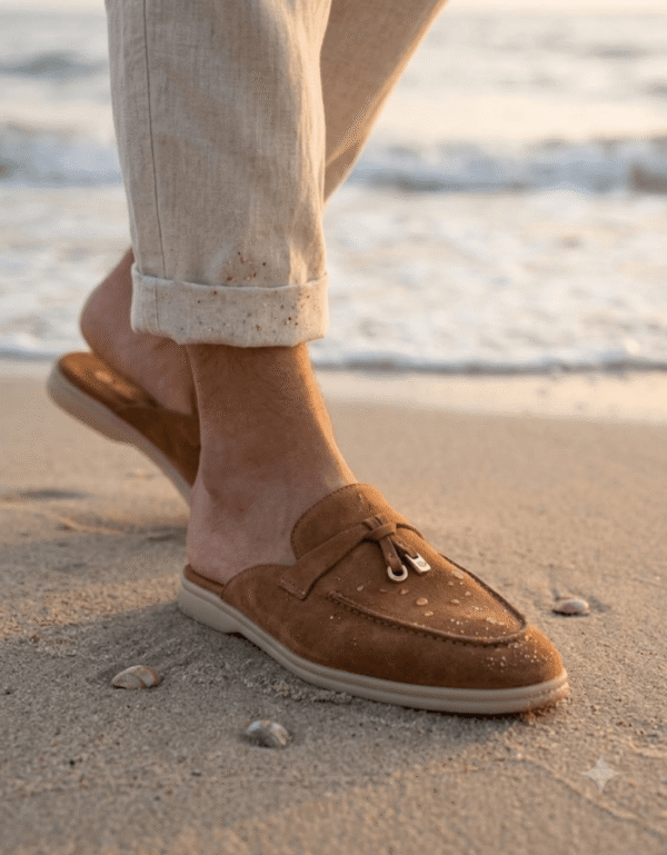 Loro Piana Babouche Charms Walk Loafers - First Copy