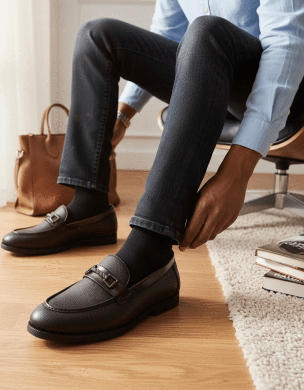 Armani Leather Loafers - First Copy