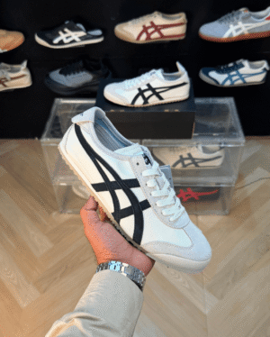 Onitsuka Tiger Mexico 66 Vintage Birch Black Sneakers - First Copy