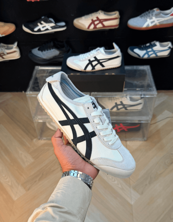 Onitsuka Tiger Mexico 66 Vintage Birch Black Sneakers - First Copy