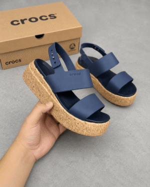 Crocs Brooklyn Cork Low Wedge Sandal - First Copy