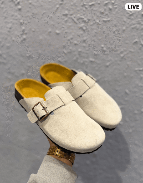 Birkenstock Boston Soft Footbed Suede Leather - First Copy